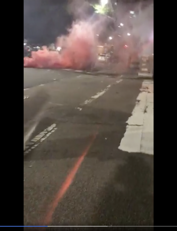 Saturday’s peaceful protests ended in tear gas